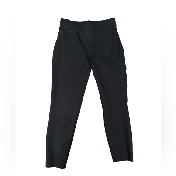 SPANX Pants - Women's Slim Straight Pants Pull On Faux Pockets Spanx Black Size Large